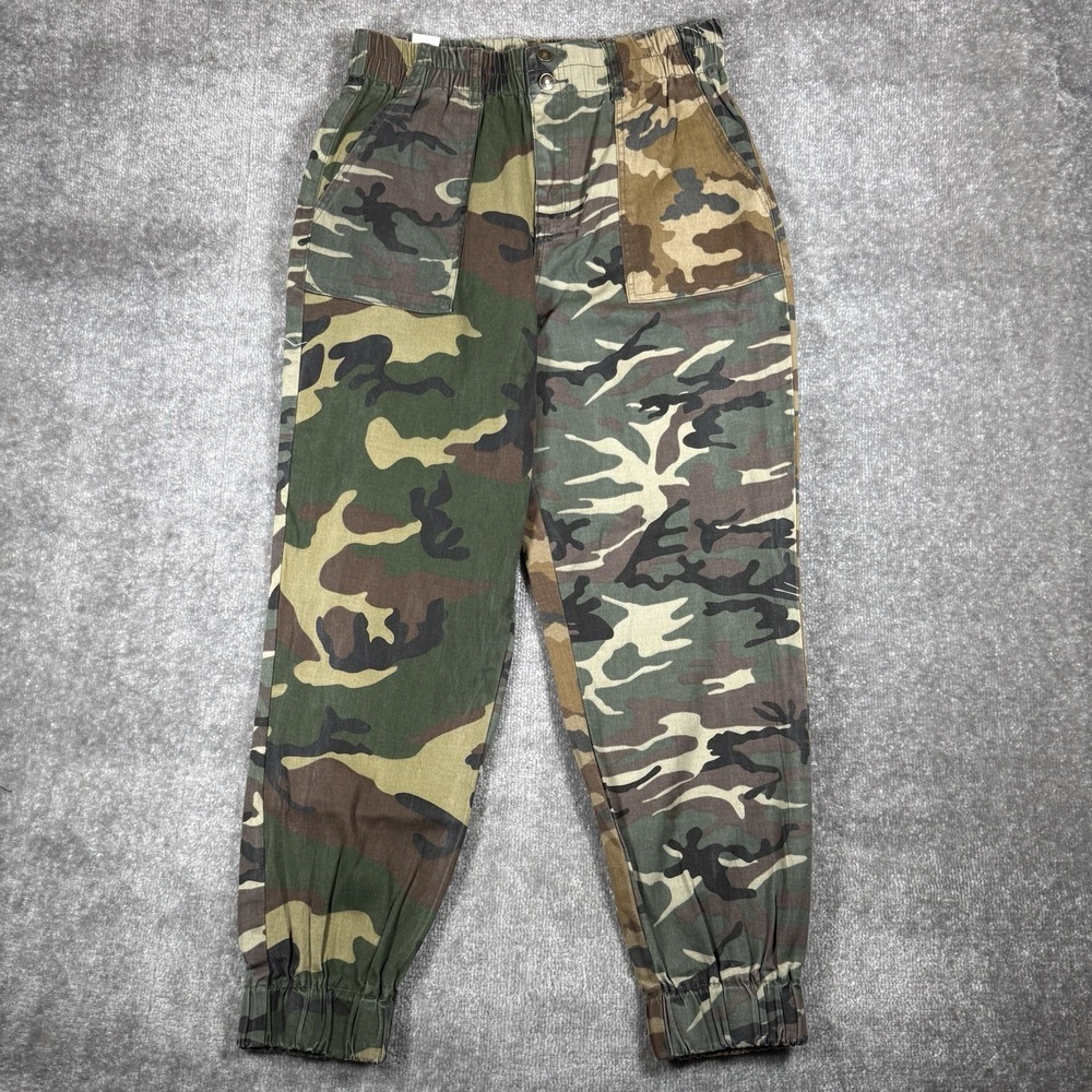 NWT Rue 21 Jogger Pants Women's XL Green Camouflage Military Streetwear